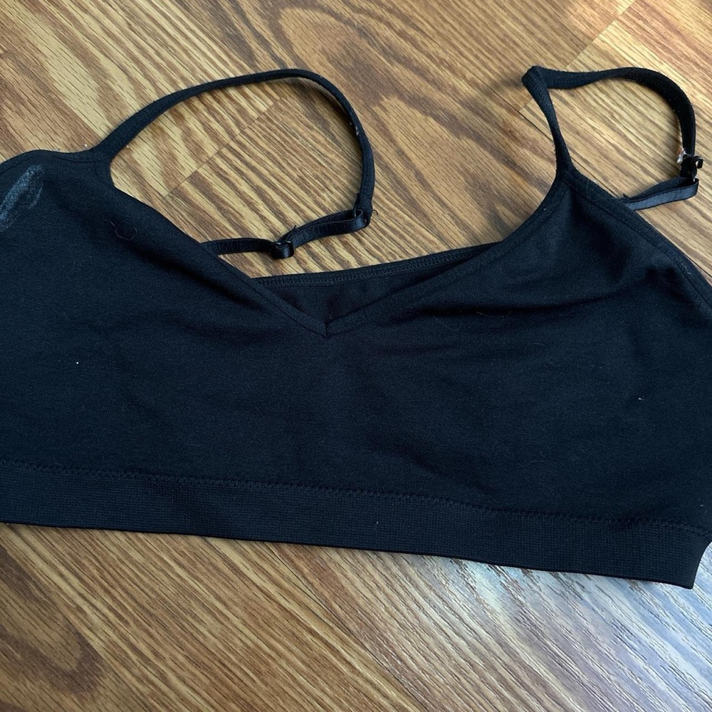 Hanes XL black bra